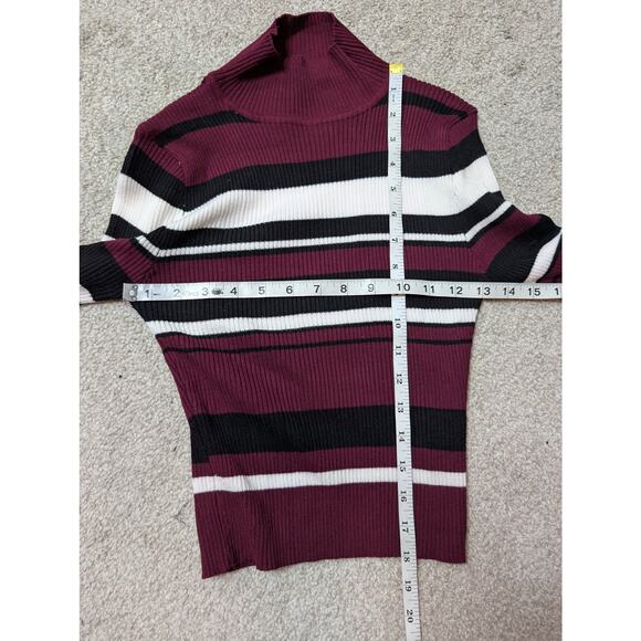 Y2k Vintage Striped Turtleneck - Picture 4 of 4